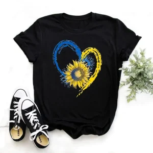 T-Shirt Ukraine tournesol amour