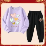 tenue pastel sweat et pantalon pour enfants