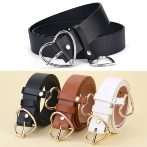 ceinture boucle coeur élégante