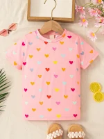 t-shirt décontracté multicolorfille