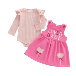 Ensemble fillette coeur "Lover Babe"