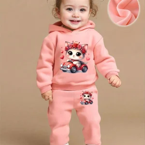 Ensemble sport bébé coeur voiturette