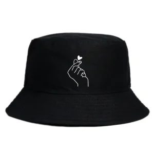Chapeau Bob coeur coréen uni
