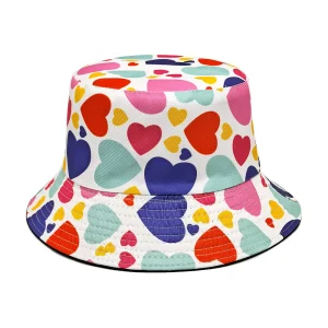 Bob multi coeur coloré réversible noir