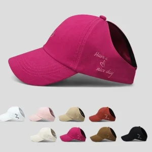 Casquette queue de cheval pour enfant fille