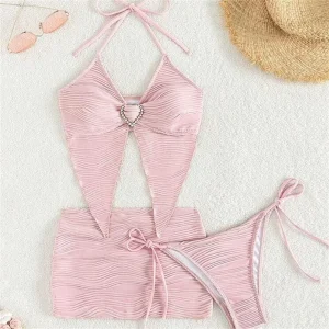 Bikini tendance micro string avec la jupette