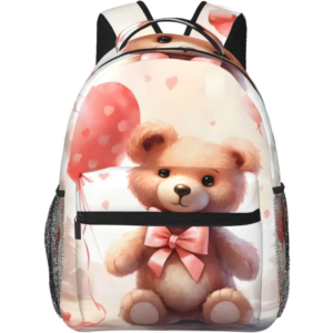 Cartable enfant ourson coeur sac à dos
